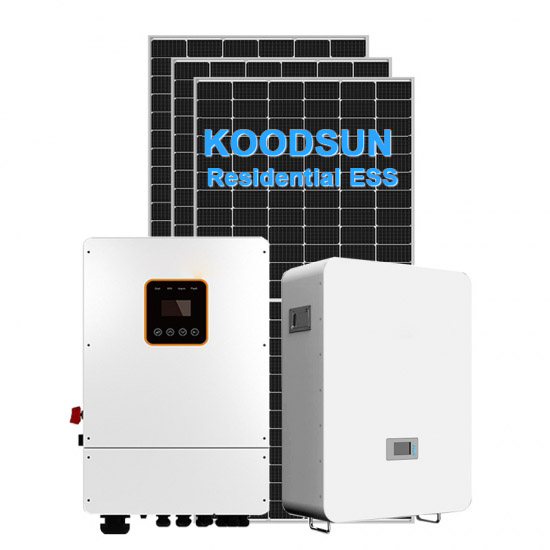 Домашняя гибридная солнечная система хранения 40КВ с высоковольтным инвертором и литиевой батареей -Koodsun