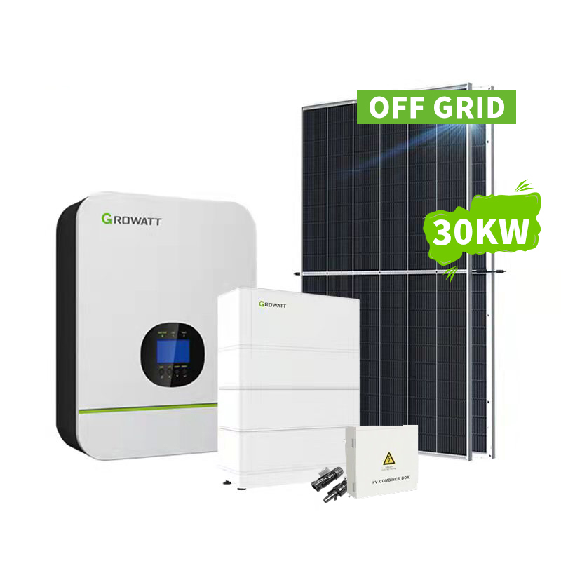 Солнечная электростанция вне сети 30 кВт для домашнего использования Полный комплект -Koodsun