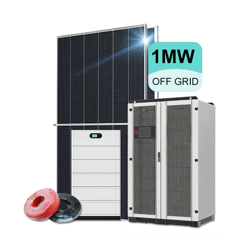 Солнечная энергетическая система Автономная мощность 1 МВт для промышленного использования Полный комплект с аккумулятором -Koodsun