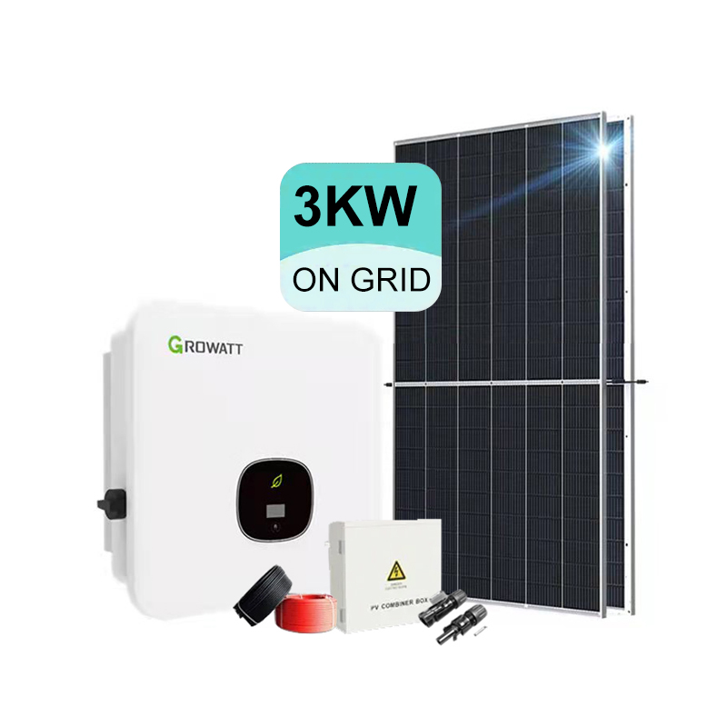 Система солнечных панелей On Grid 3KW для домашнего использования Полный комплект -Koodsun