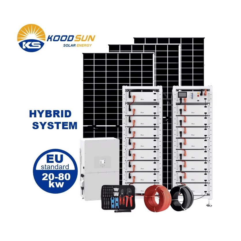 50Kw 60Kw 80Kw New-Solar Energy Systems Wholesale Solutions for Factories, Warehouses & Offices Hybrid Solar Energy System -Koodsun