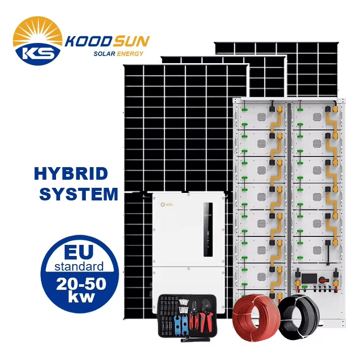 Solis Hybrid Inverter 30kw 40kw 50kw Commercial Solar System - Cut Energy Bills by 50% -Koodsun