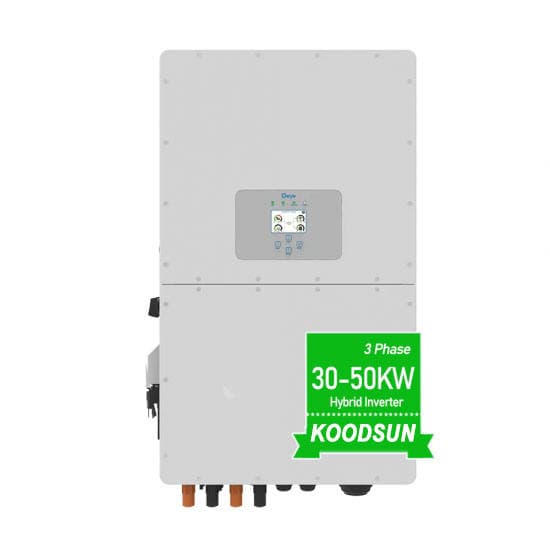 Deye SUN-30K-SG02HP3-EU-AM3 Hybrid  Three Phase Inverter 400v on off Grid 30kva 30 kw Solar Inverter 30kwh 50kwh Battery -Koodsun